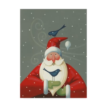 Margaret Wilson 'Santa With Bluebirds' Canvas Art,35x47